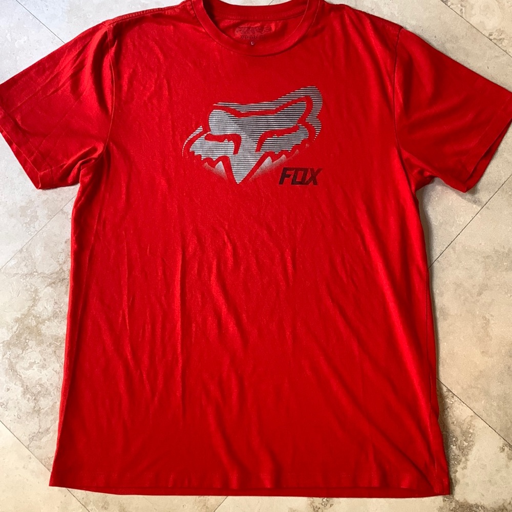 Mens Fox Red shirt Size Large